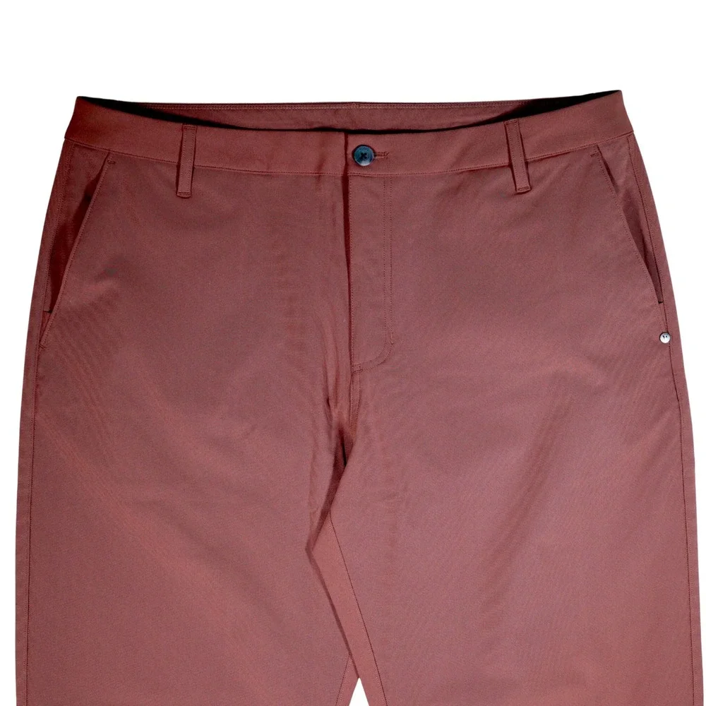 Vuori Meta Trouser Pants Mens 38 Sable Red Stretch Performance Golf Chino V4098
